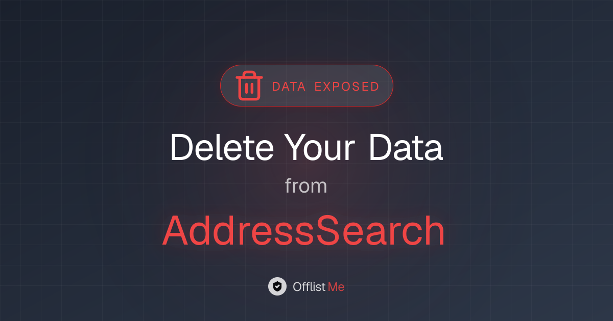 How to remove your data from AddressSearch
