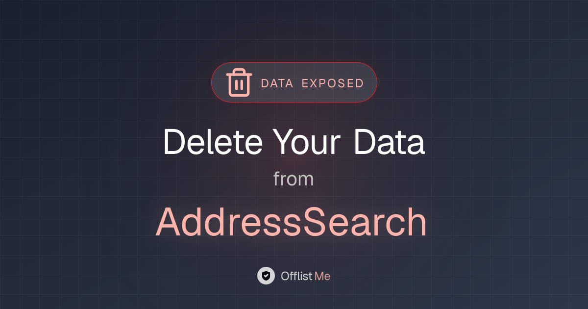 How to remove your data from AddressSearch