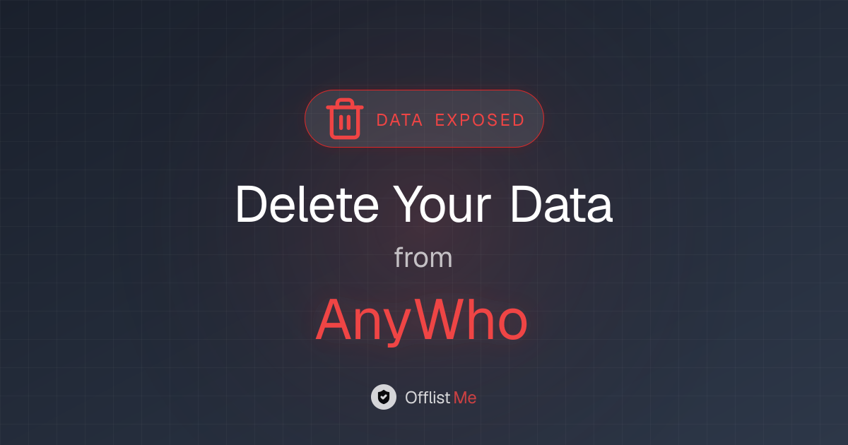 How to remove your data from AnyWho