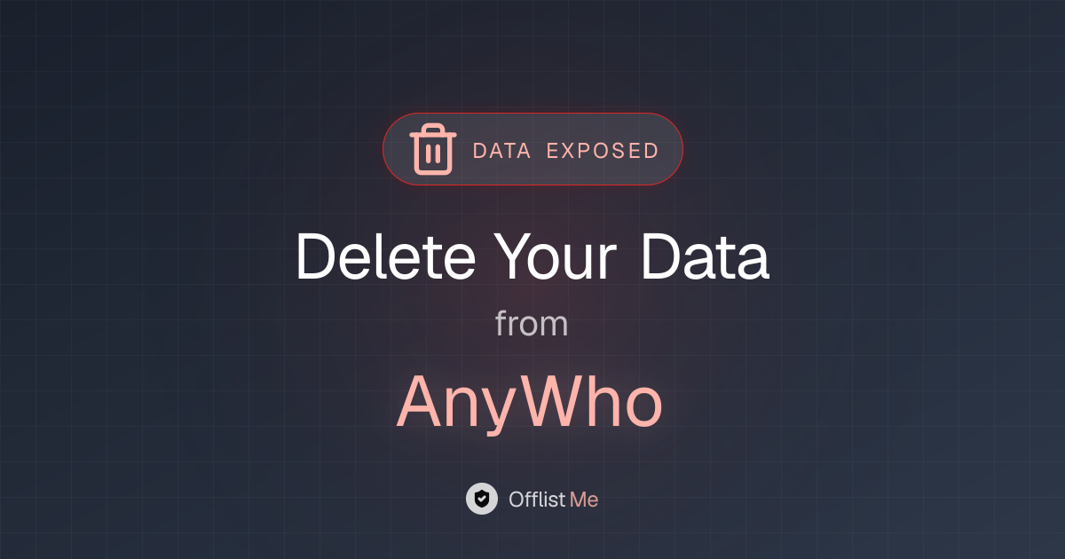 How to remove your data from AnyWho