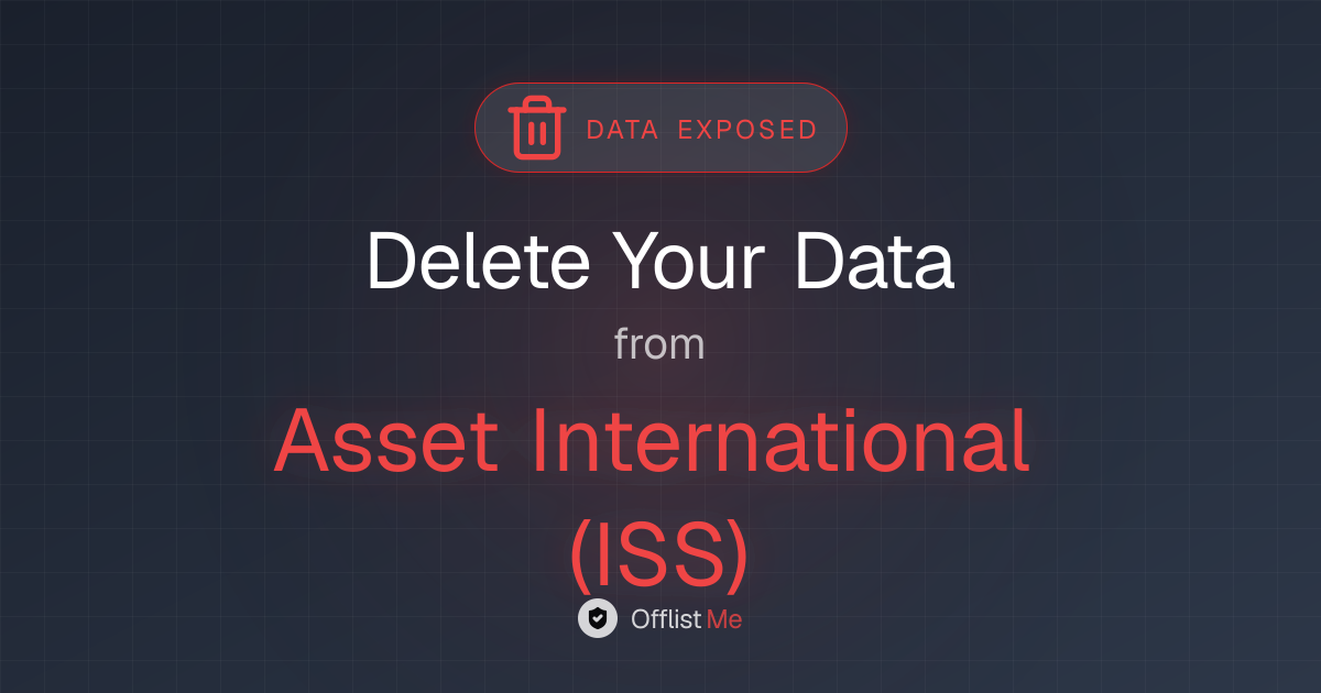 How to remove your data from Asset International (ISS)