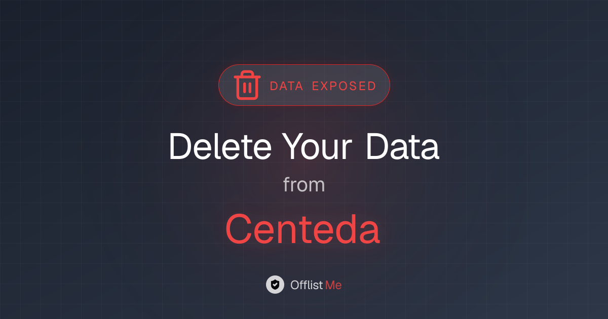 How to remove your data from Centeda