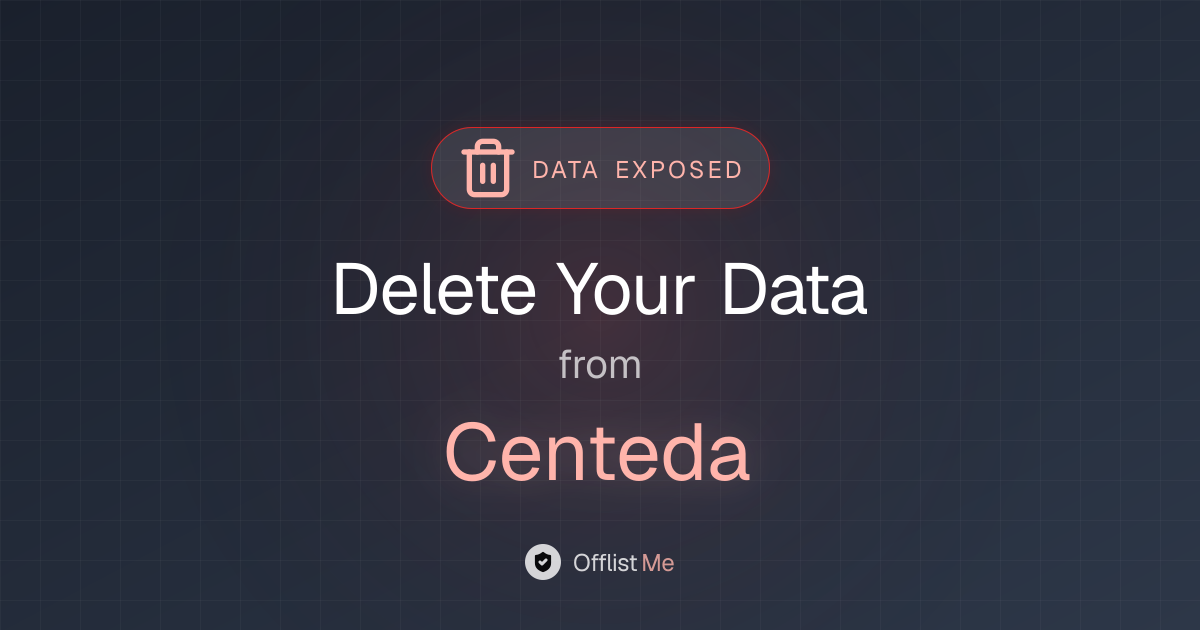 How to remove your data from Centeda