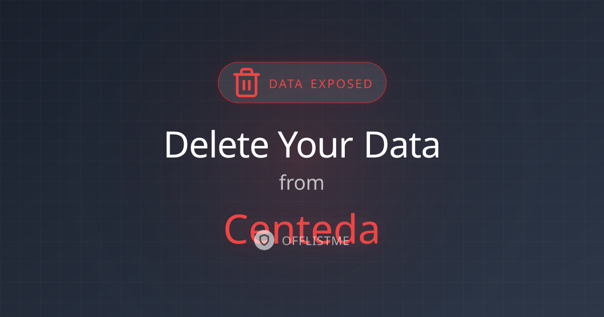 How to remove your data from Centeda