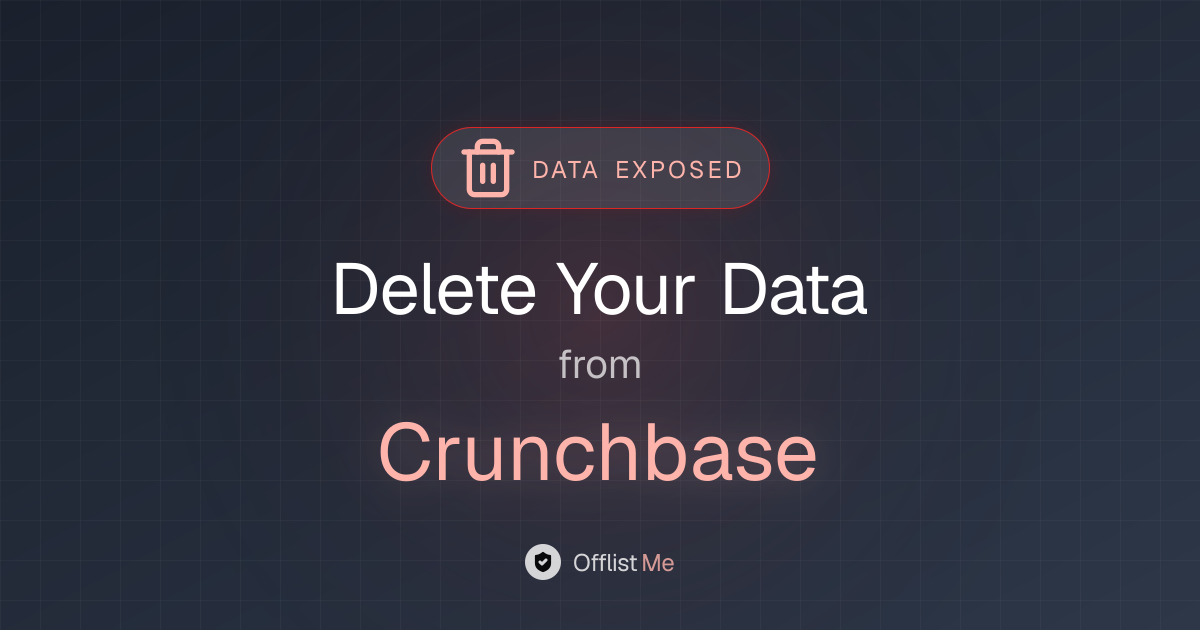 How to remove your data from Crunchbase