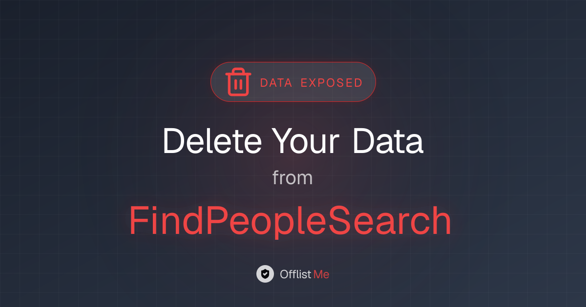 How to remove your data from FindPeopleSearch