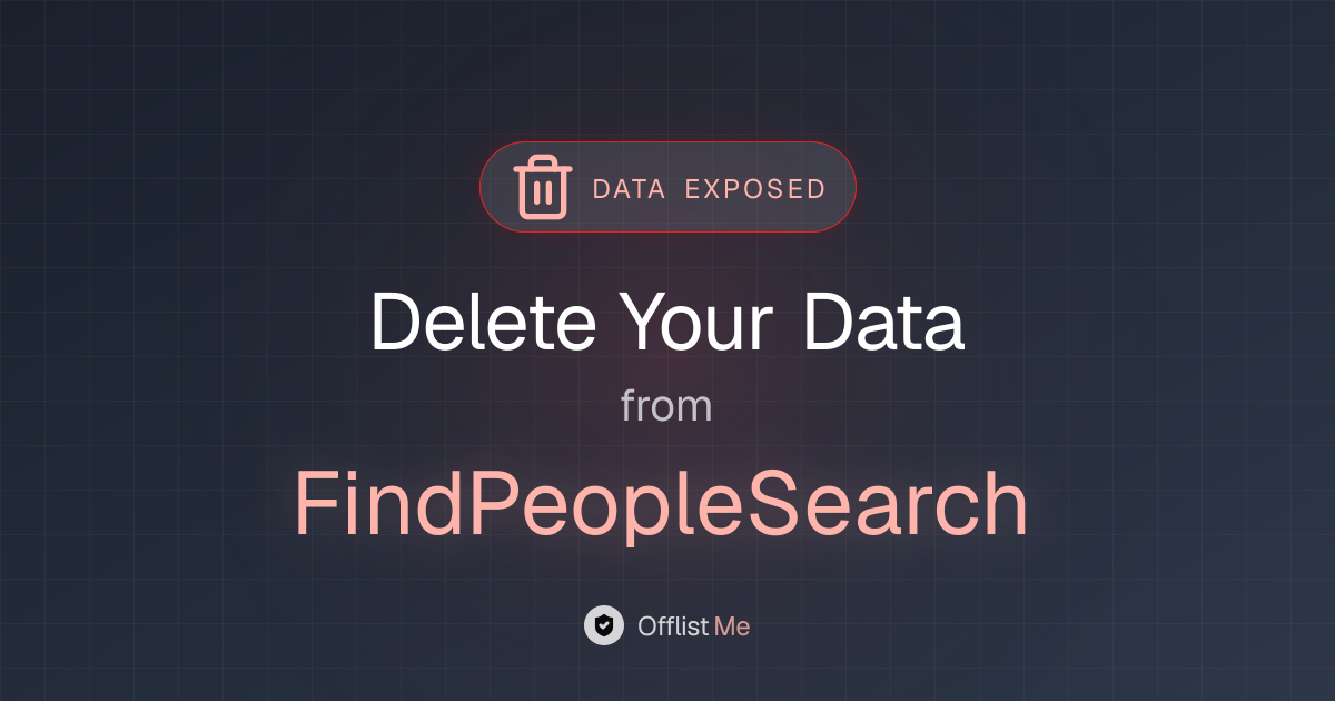 How to remove your data from FindPeopleSearch