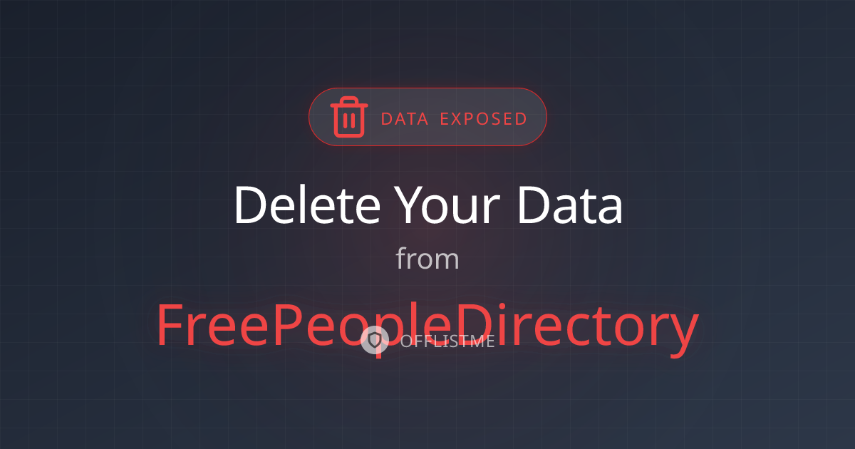 How to remove your data from FreePeopleDirectory