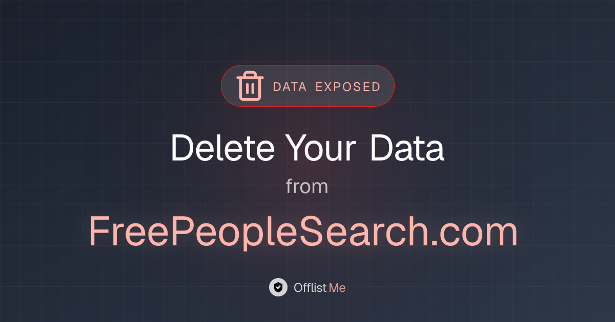How to remove your data from FreePeopleSearch.com