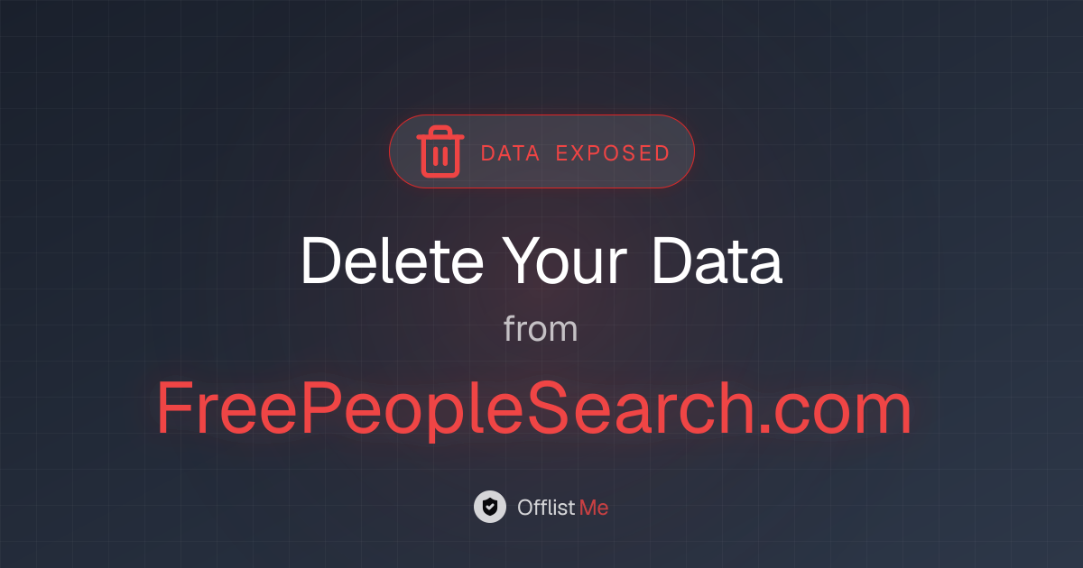 How to remove your data from FreePeopleSearch.com