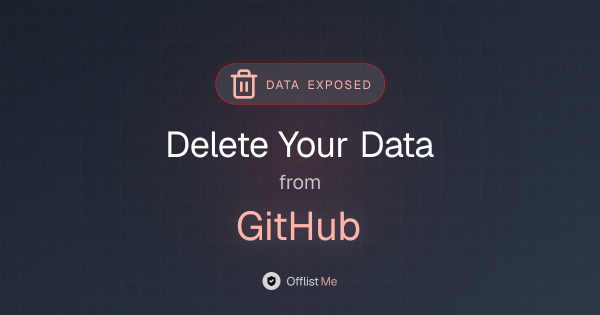 How to remove your data from GitHub