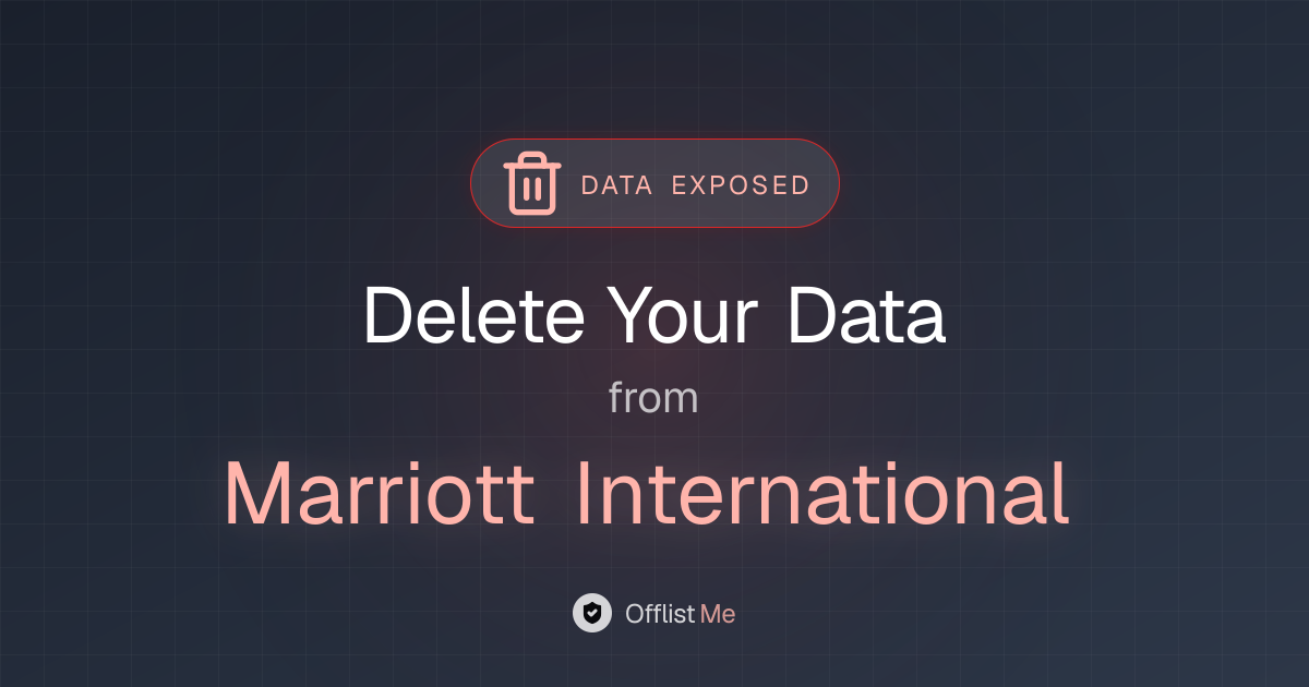 How to remove your data from Marriott International