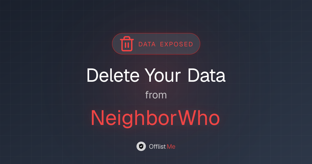 How to remove your data from NeighborWho