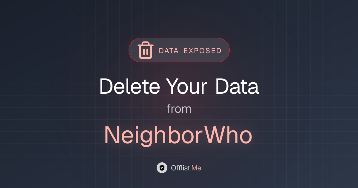 How to remove your data from NeighborWho