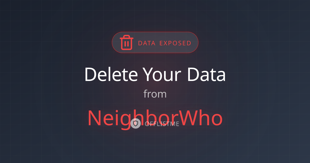 How to remove your data from NeighborWho