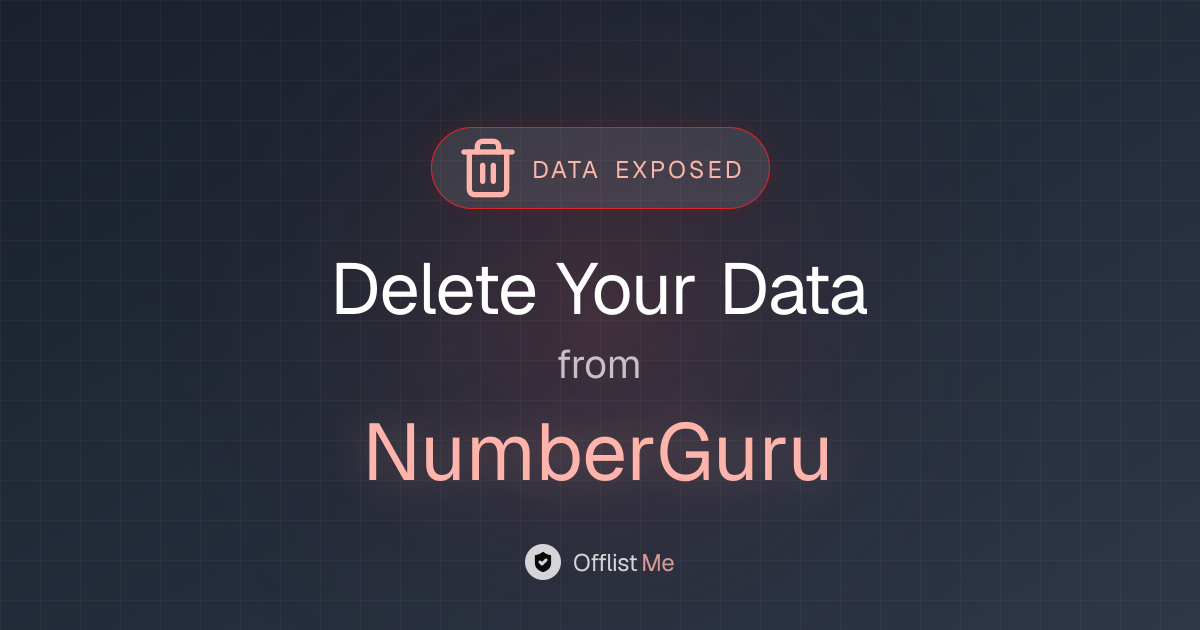 How to remove your data from NumberGuru