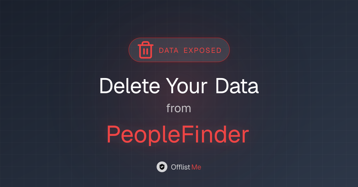 How to remove your data from PeopleFinder