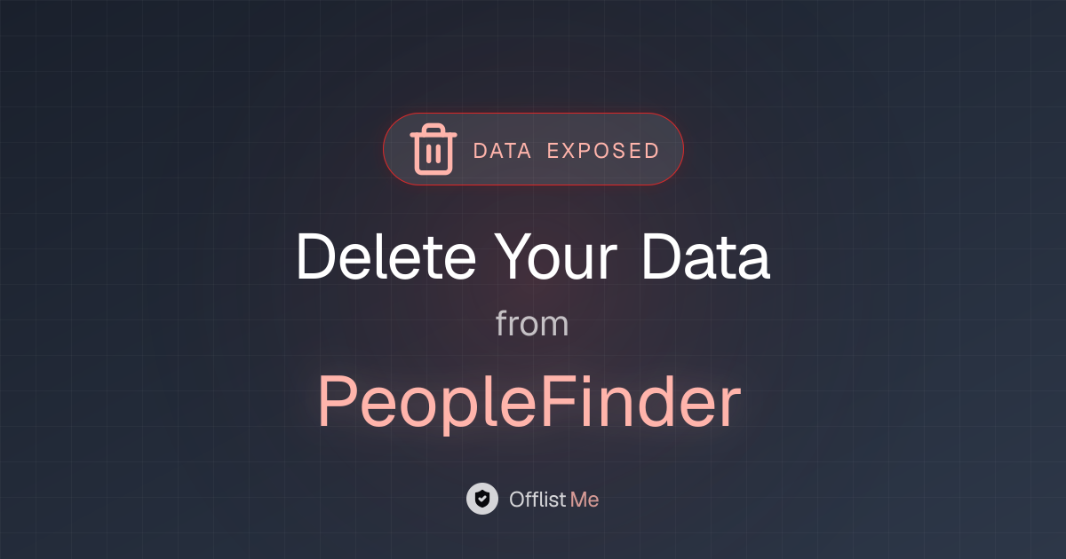 How to remove your data from PeopleFinder