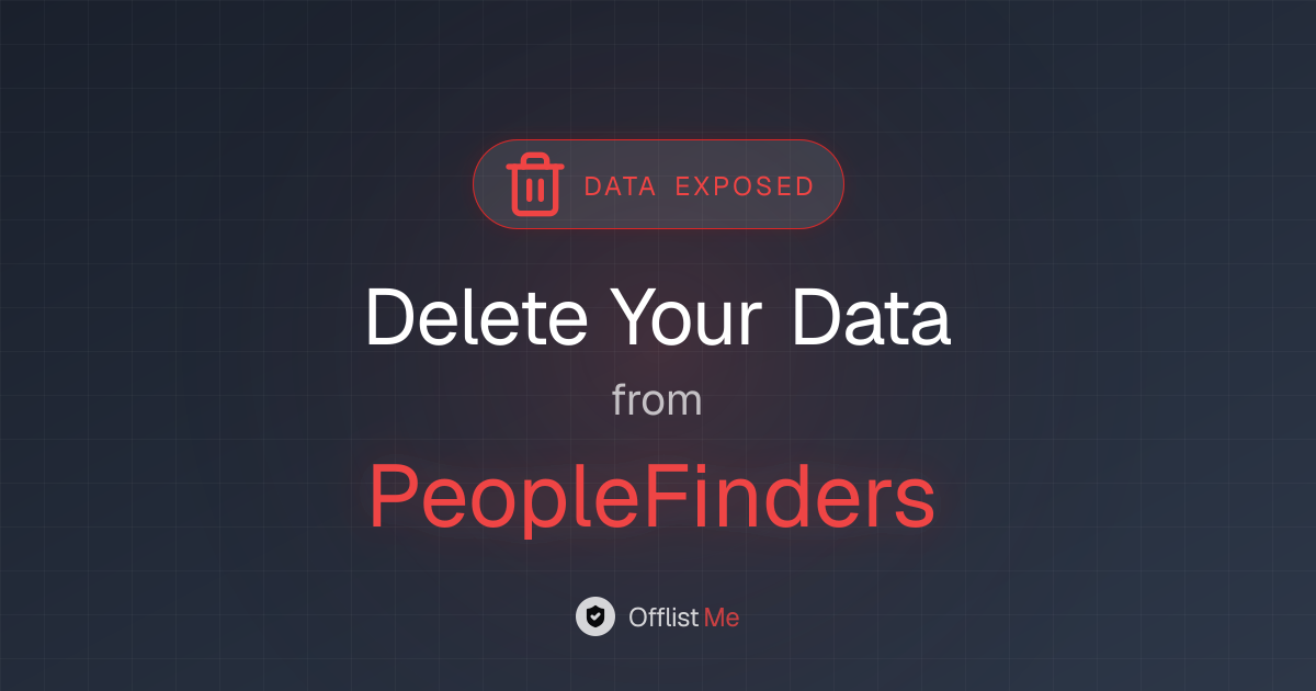 How to remove your data from PeopleFinders