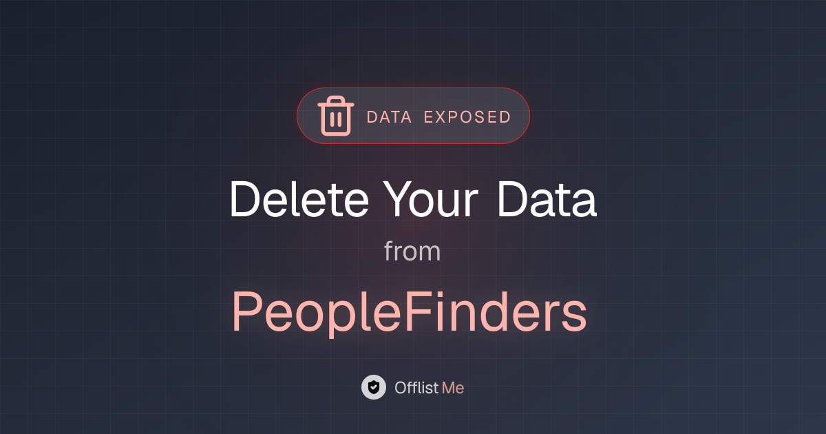 How to remove your data from PeopleFinders