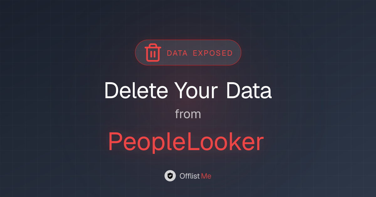 How to remove your data from PeopleLooker