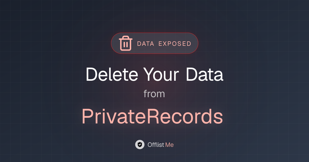 How to remove your data from PrivateRecords
