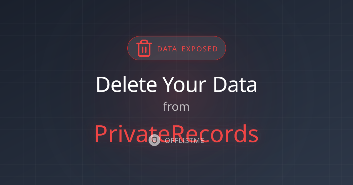 How to remove your data from PrivateRecords