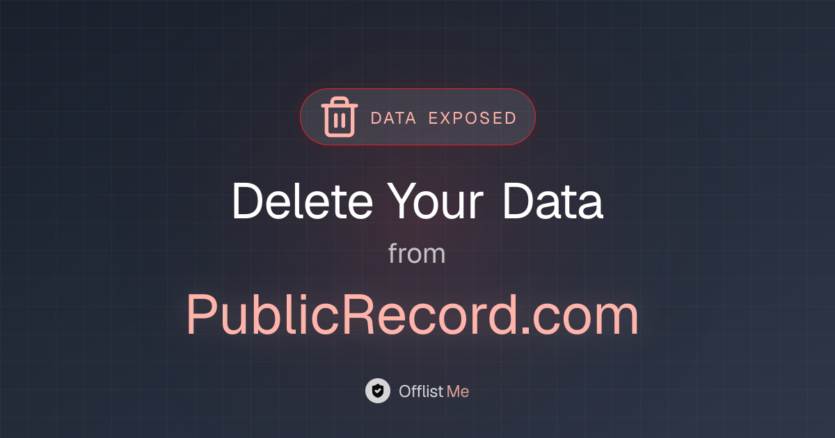 How to remove your data from PublicRecord.com