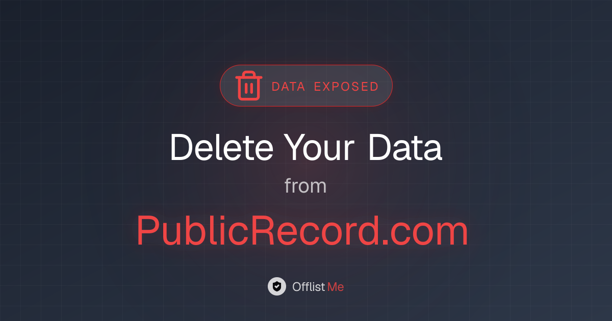 How to remove your data from PublicRecord.com