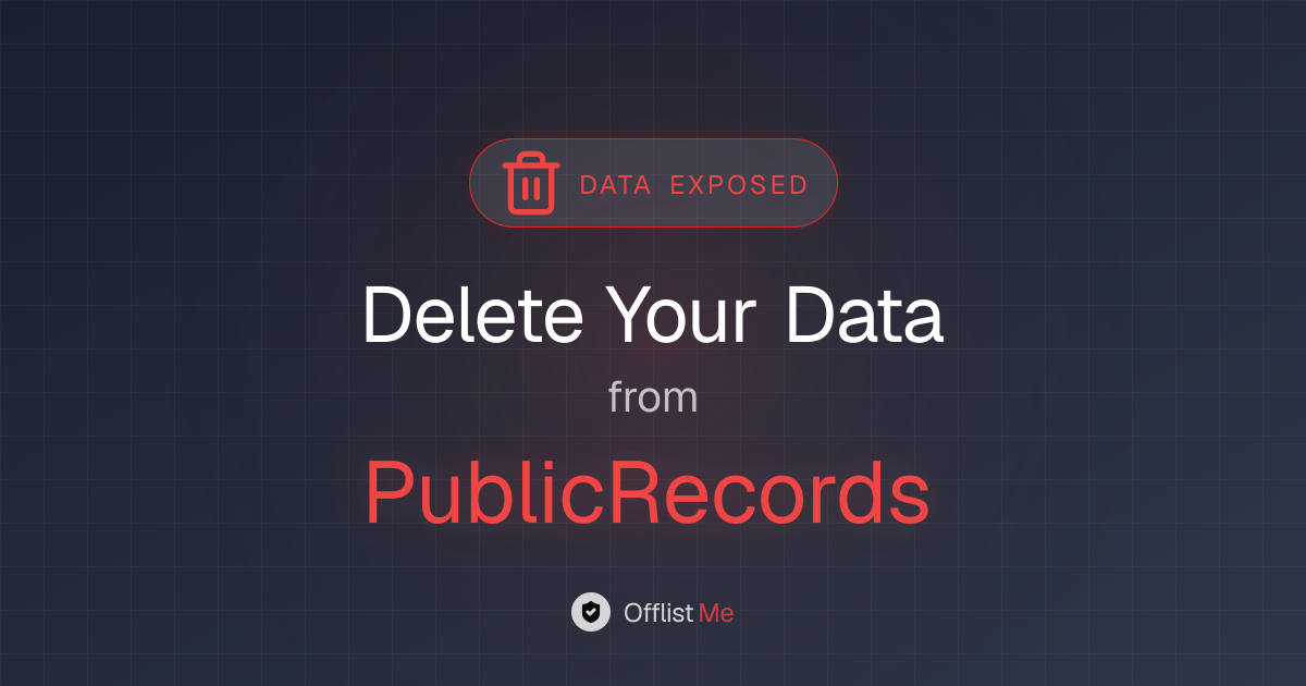 How to remove your data from PublicRecords