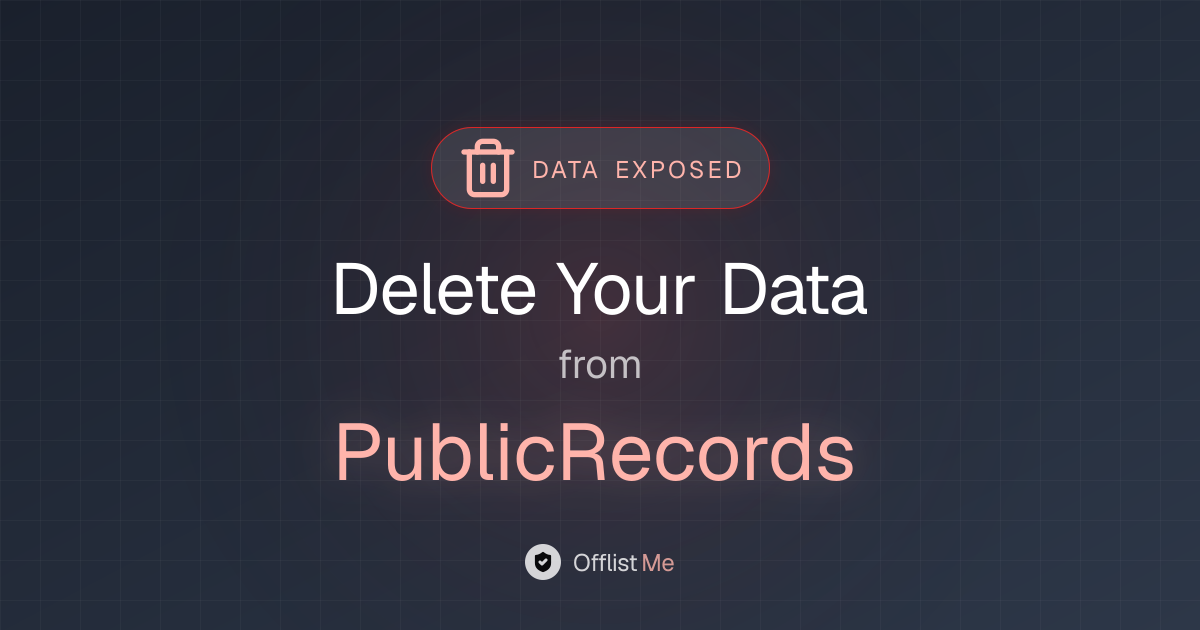 How to remove your data from PublicRecords