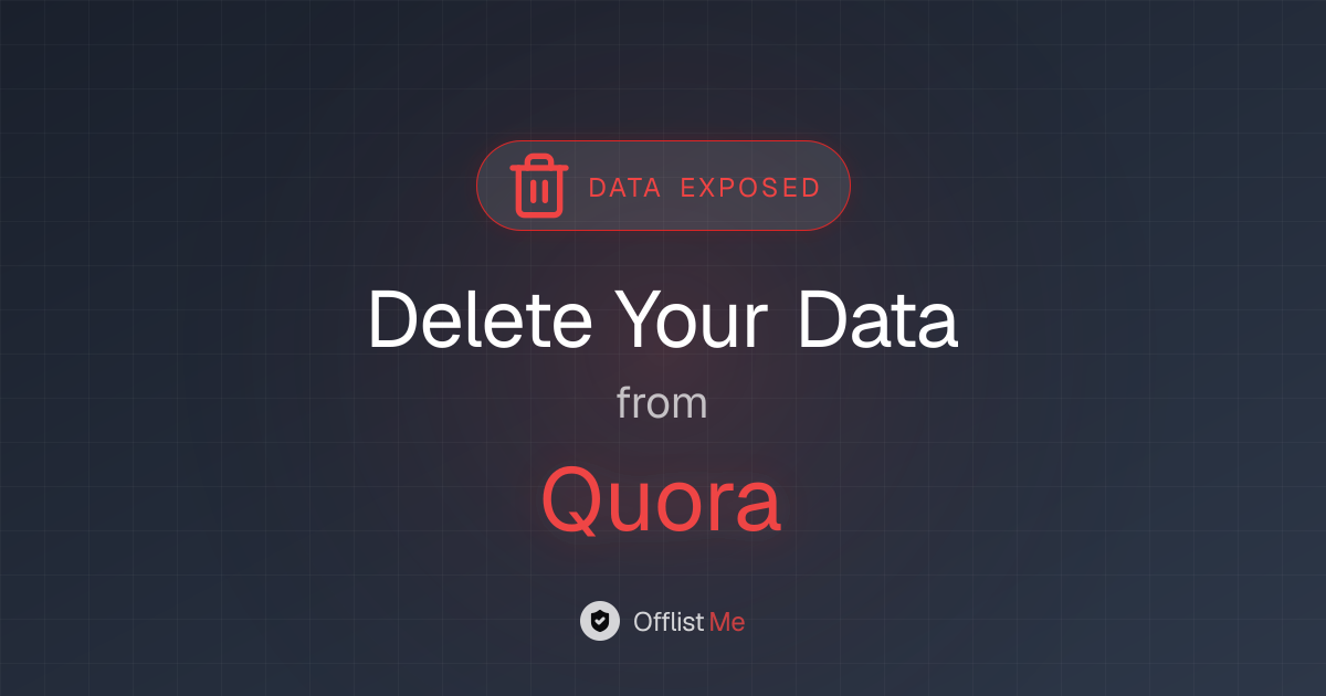 How to remove your data from Quora