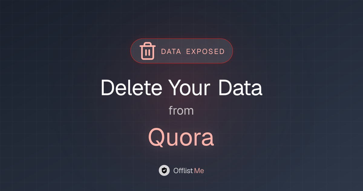 How to remove your data from Quora
