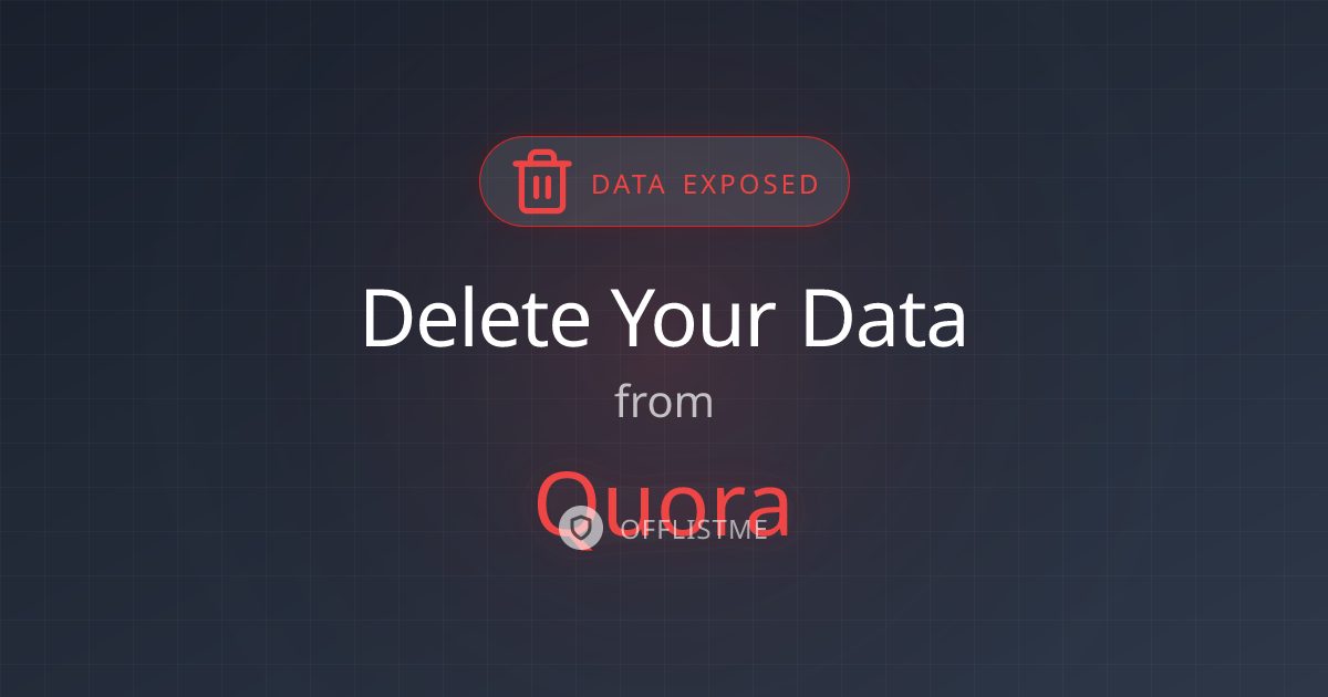 How to remove your data from Quora