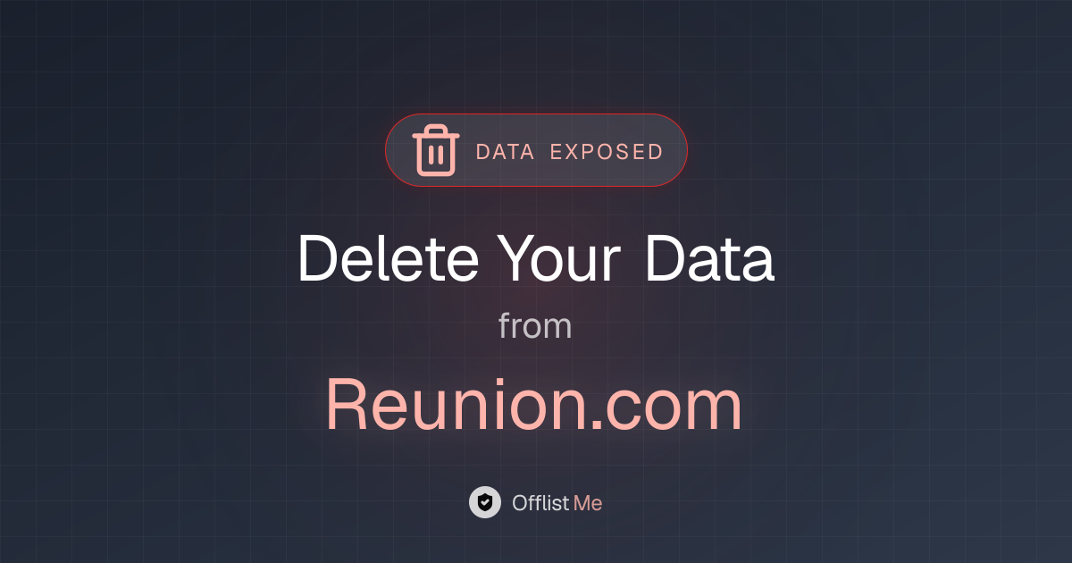 How to remove your data from Reunion.com