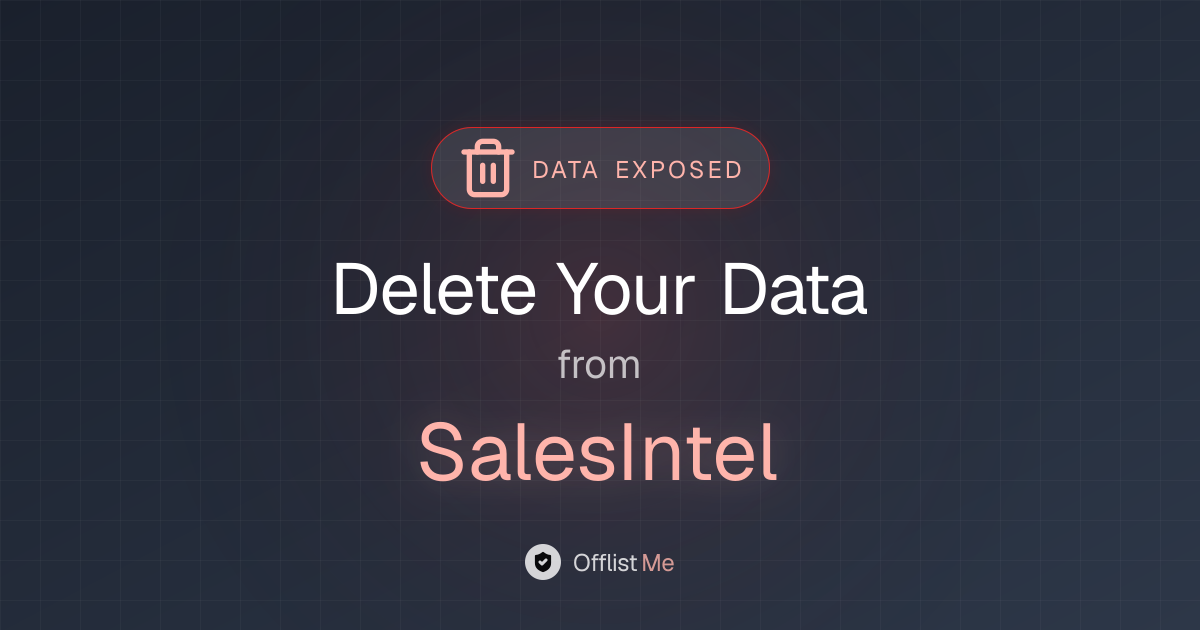 How to remove your data from SalesIntel