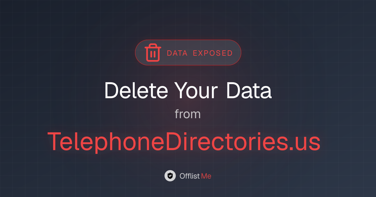 How to remove your data from TelephoneDirectories.us