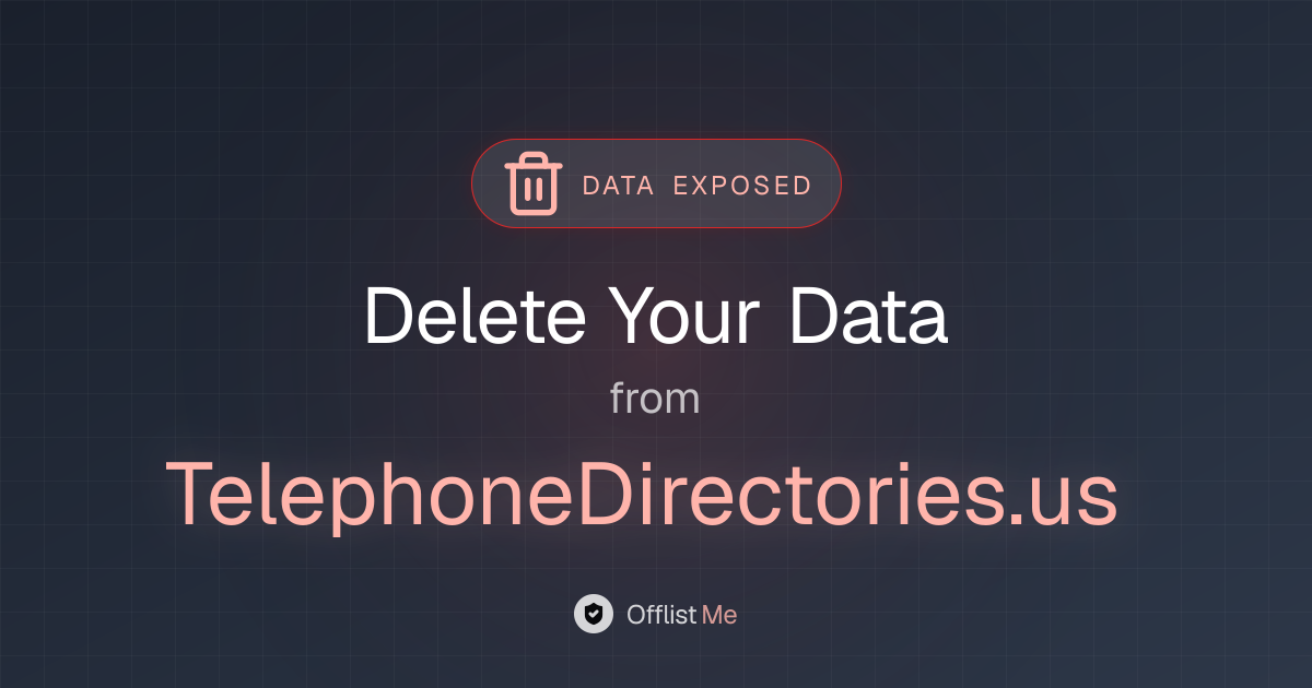How to remove your data from TelephoneDirectories.us