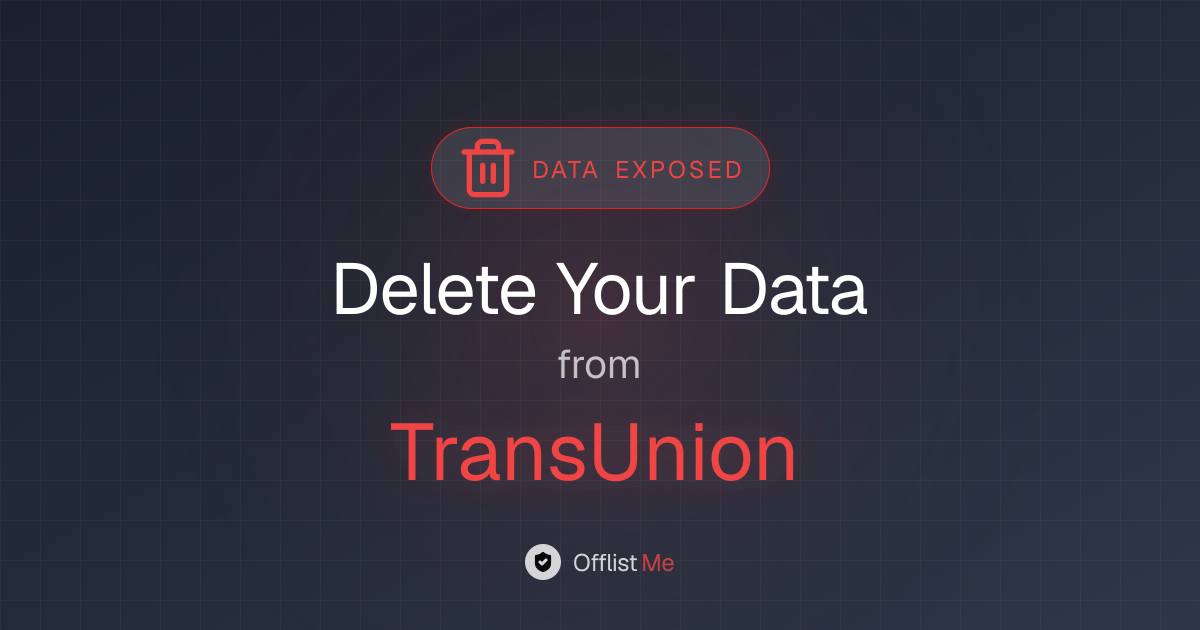 How to remove your data from TransUnion