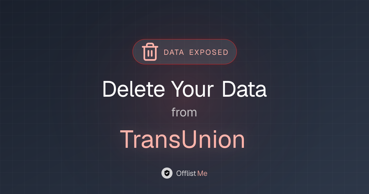 How to remove your data from TransUnion