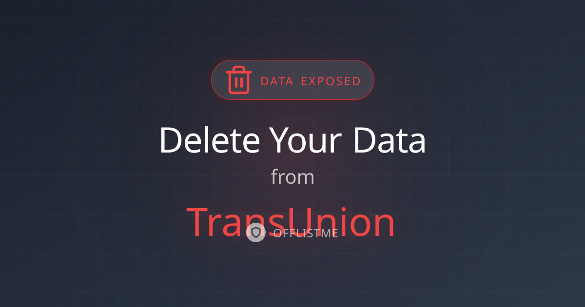 How to remove your data from TransUnion