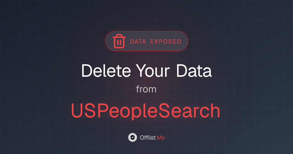 How to remove your data from USPeopleSearch