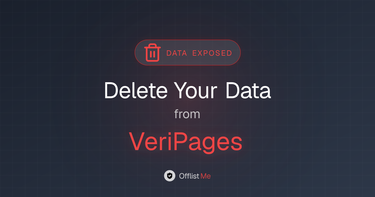 How to remove your data from VeriPages