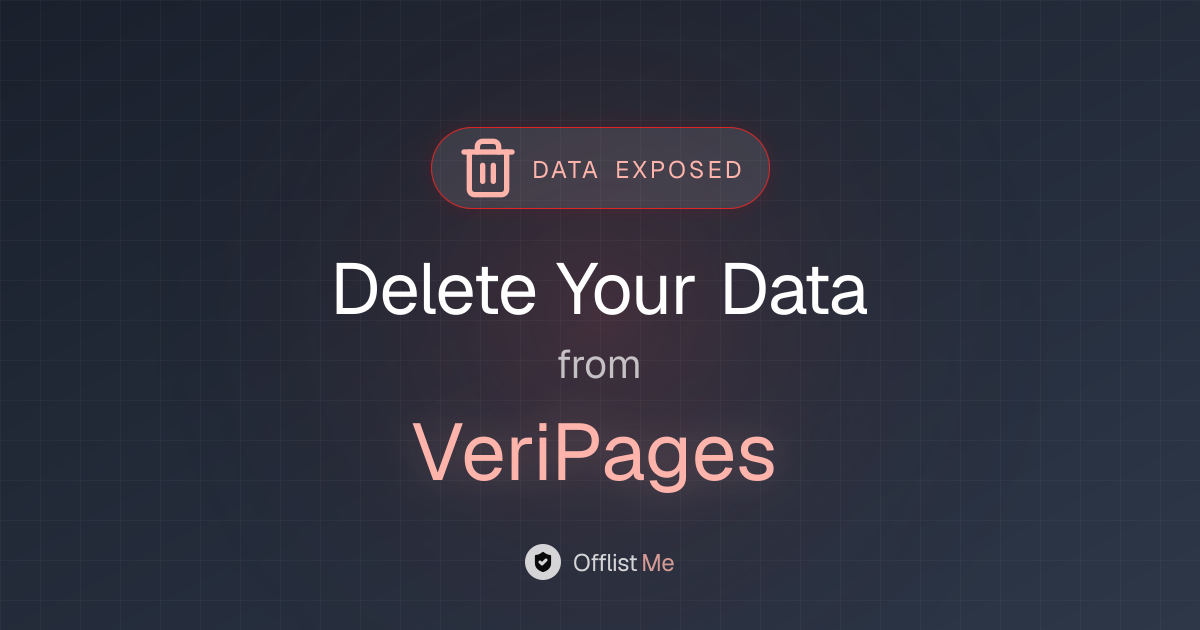 How to remove your data from VeriPages