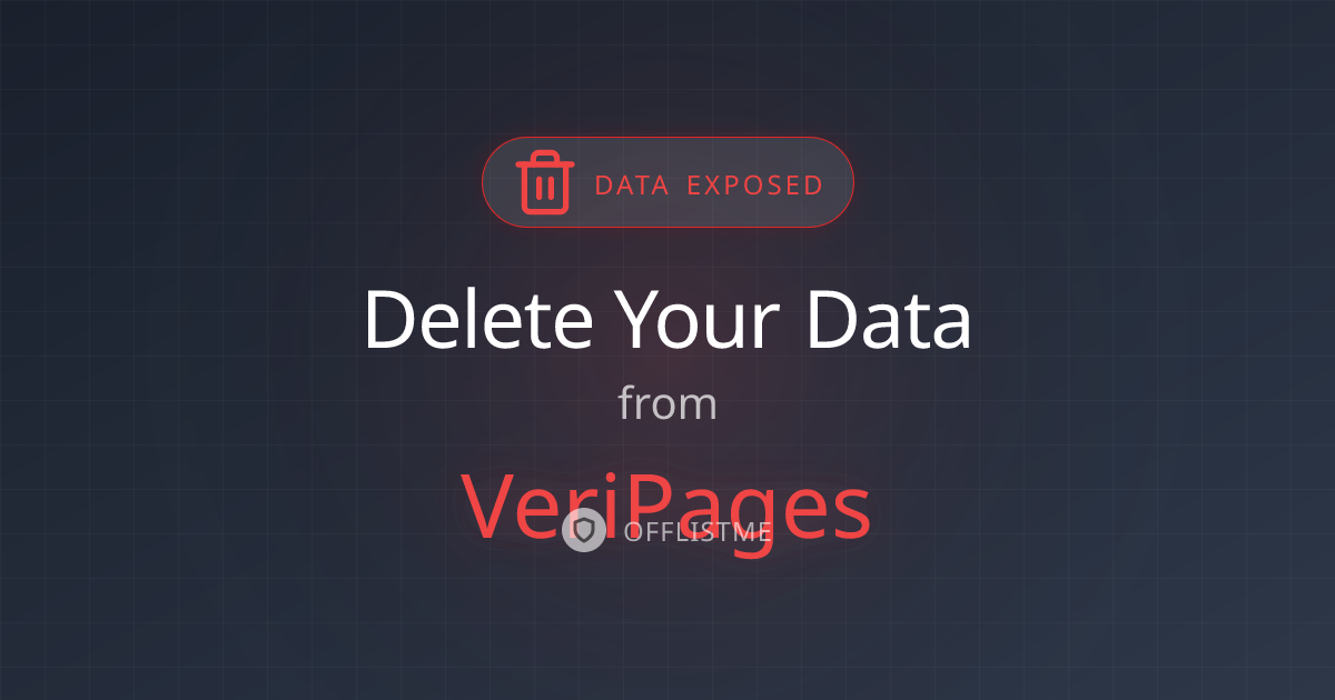 How to remove your data from VeriPages
